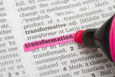 Dictionary definition of the word Transformation